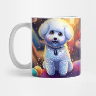 Cute Bichon Frisé Drawing Mug